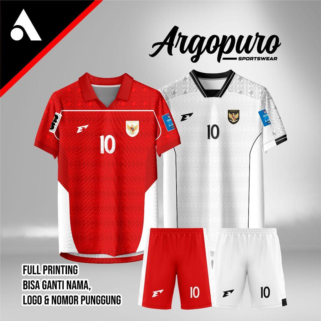 Jersey Timnas Indonesia 2025 Home Away Terbaru Full Printing