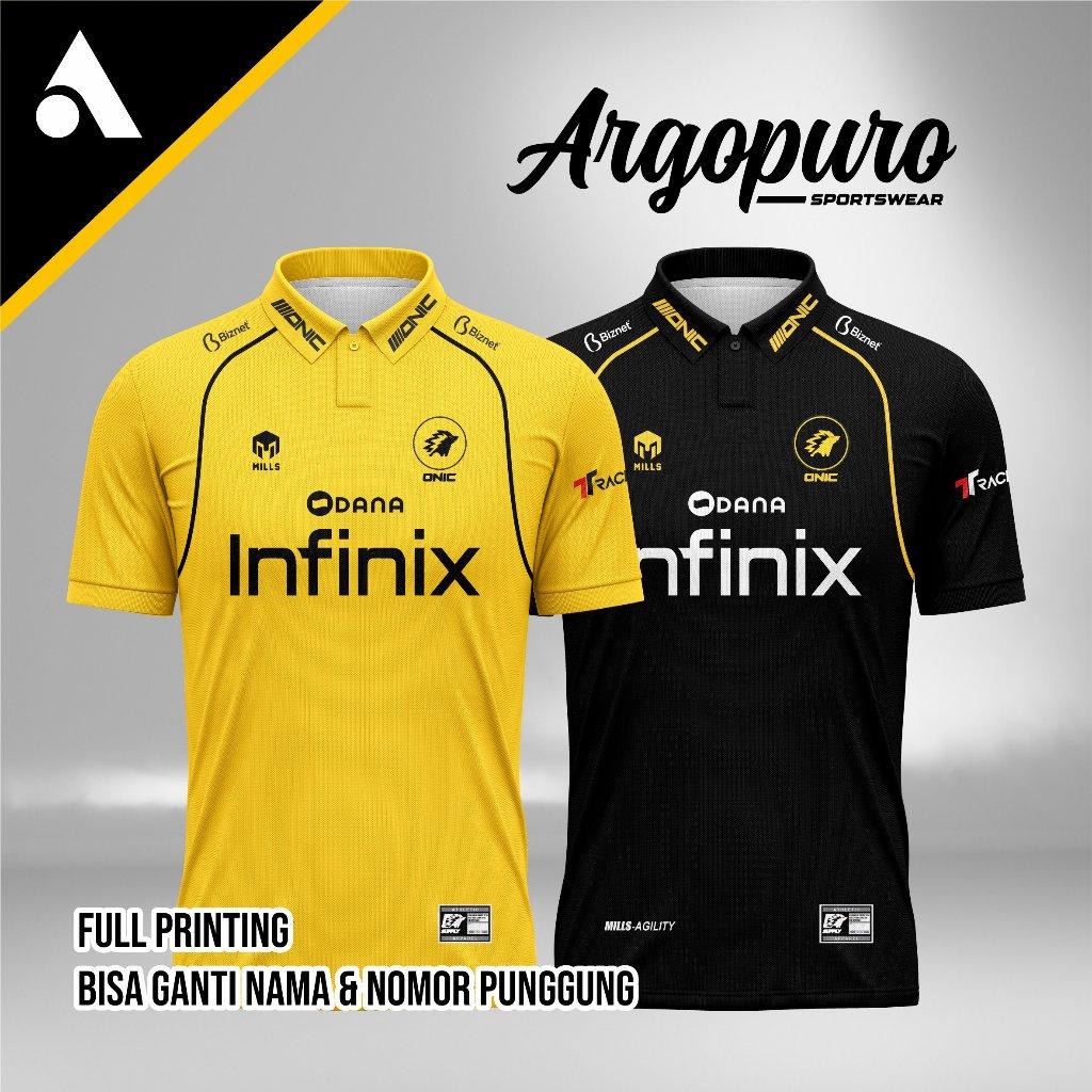 jersey Onic Esports Baju kaos Game Terbaru 2025 Full Printing Bisa request Nama