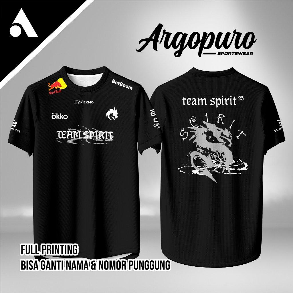 Jersey Team Spirit 2026 Baju Kaos Game CSGO Valorant Terbaru Free Nickname