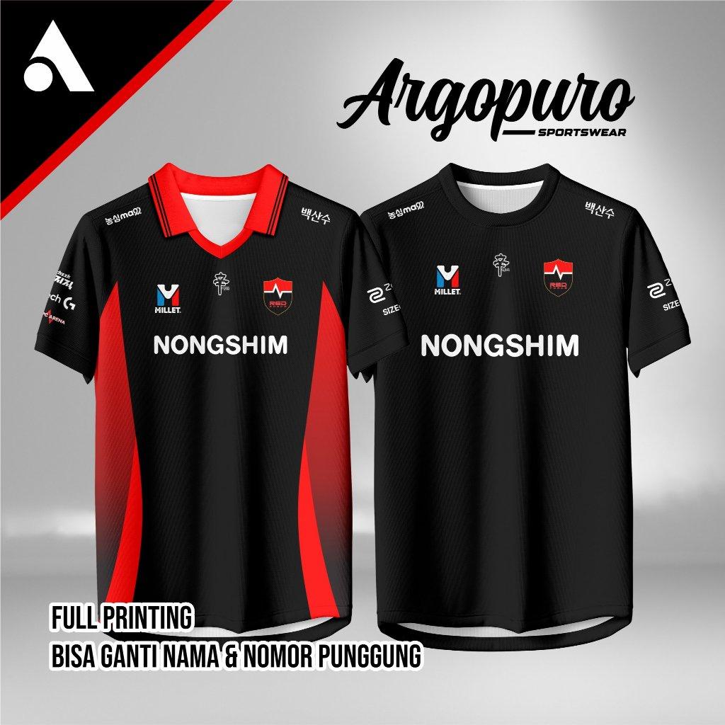 Jersey Nongshim NS RED 2026 Terbaru Baju Kaos Game Valorant Free Nickname